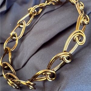 Stylish Gold-Tone Chain Necklace